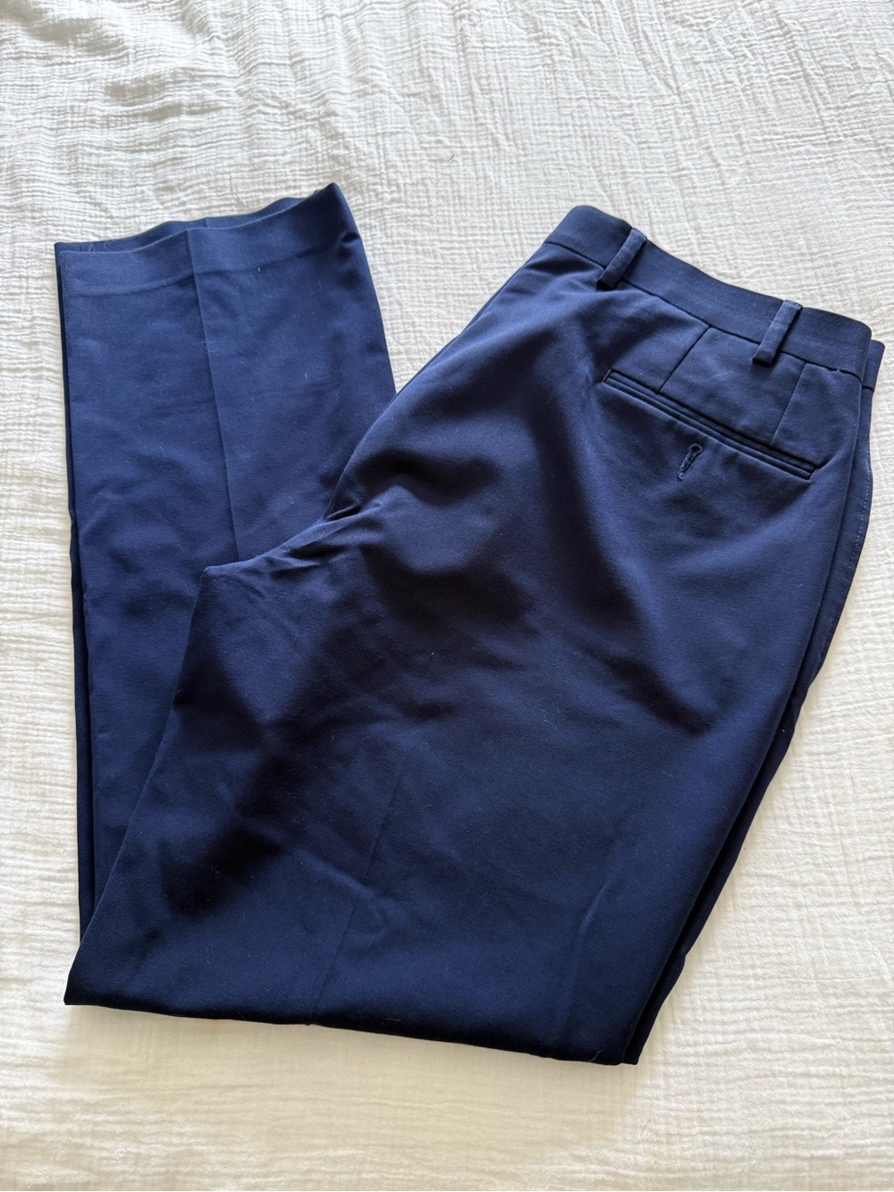 Van Heusen Dark Navy Dress Pants - Tailored Look